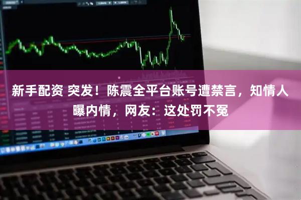 新手配资 突发！陈震全平台账号遭禁言，知情人曝内情，网友：这处罚不冤